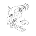 KitchenAid KSM88PSQ3CB0 motor and control unit parts diagram