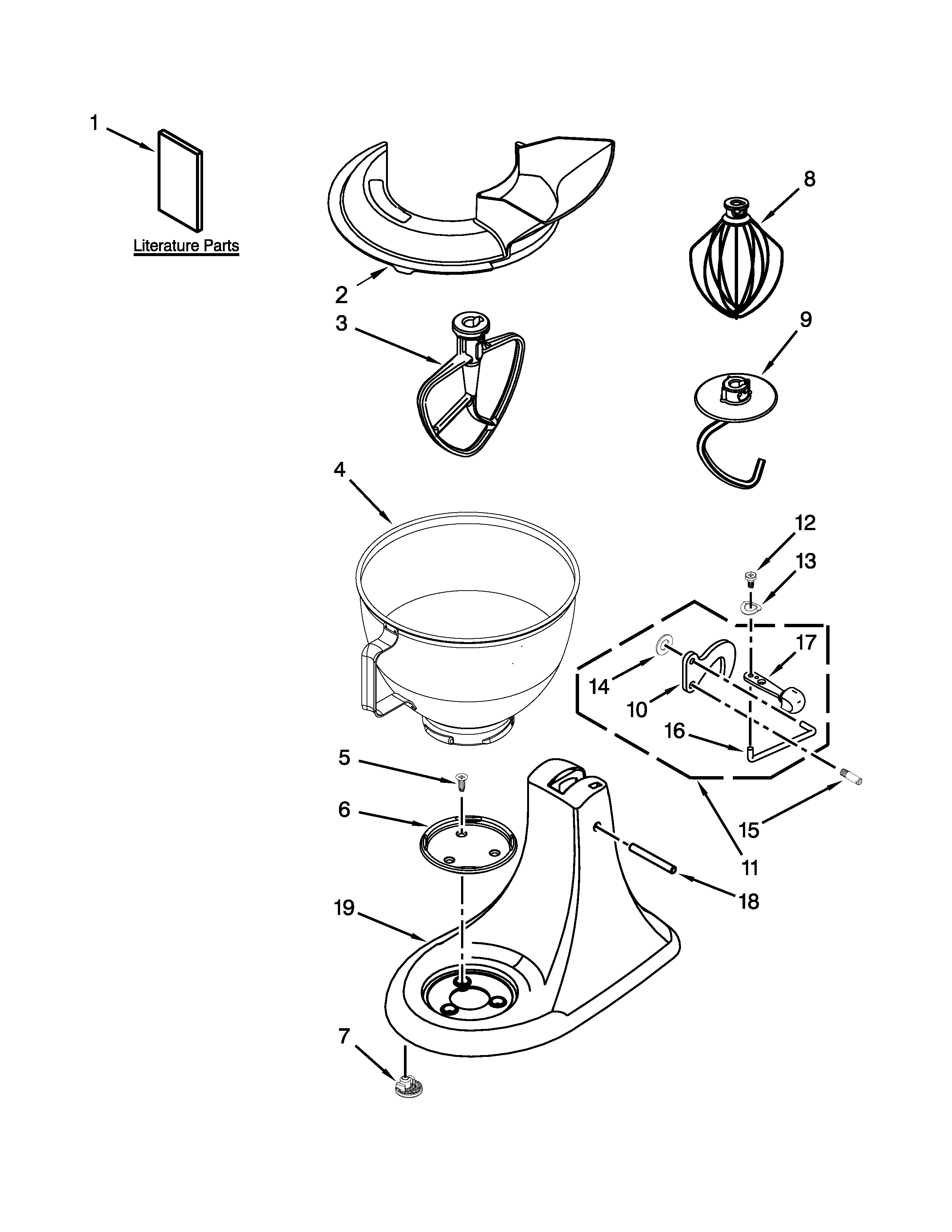 Base and pedestal unit parts