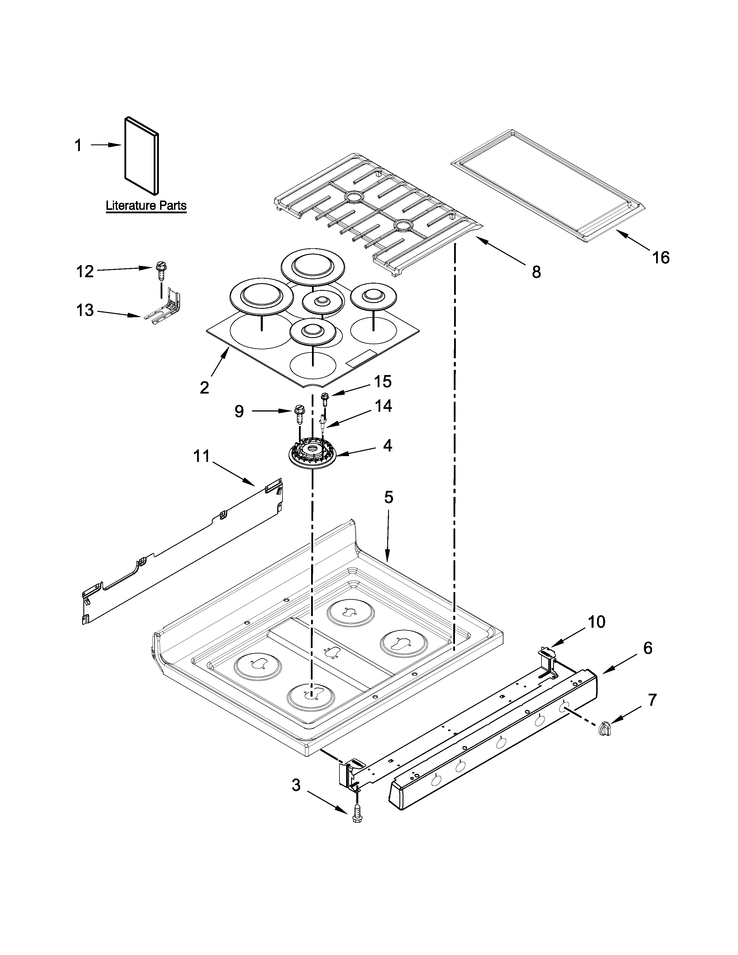 Cooktop parts