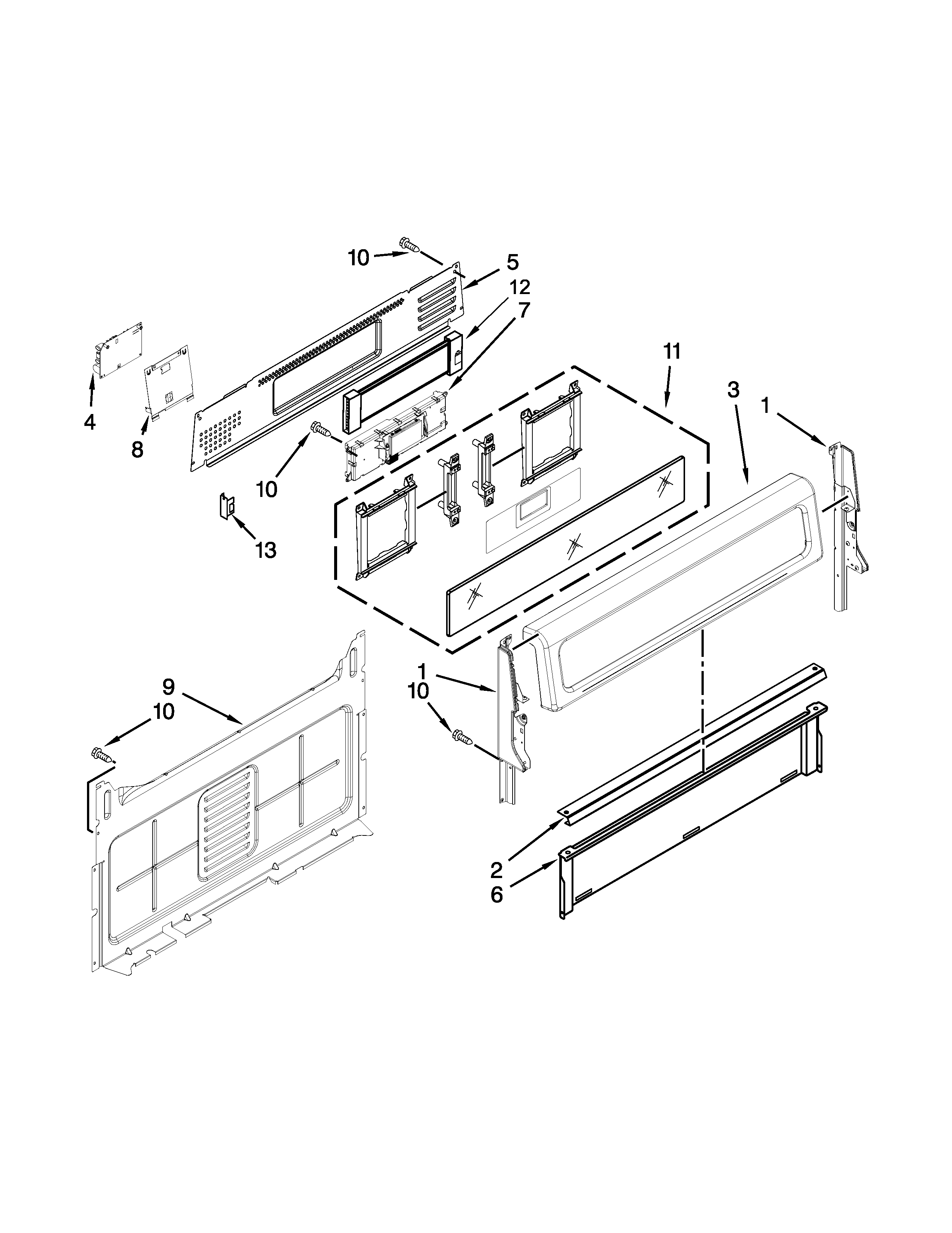 Control panel parts