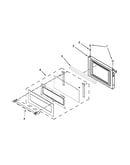 Microwave door parts