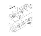 Maytag MFI2269VEA10 motor and ice container parts diagram