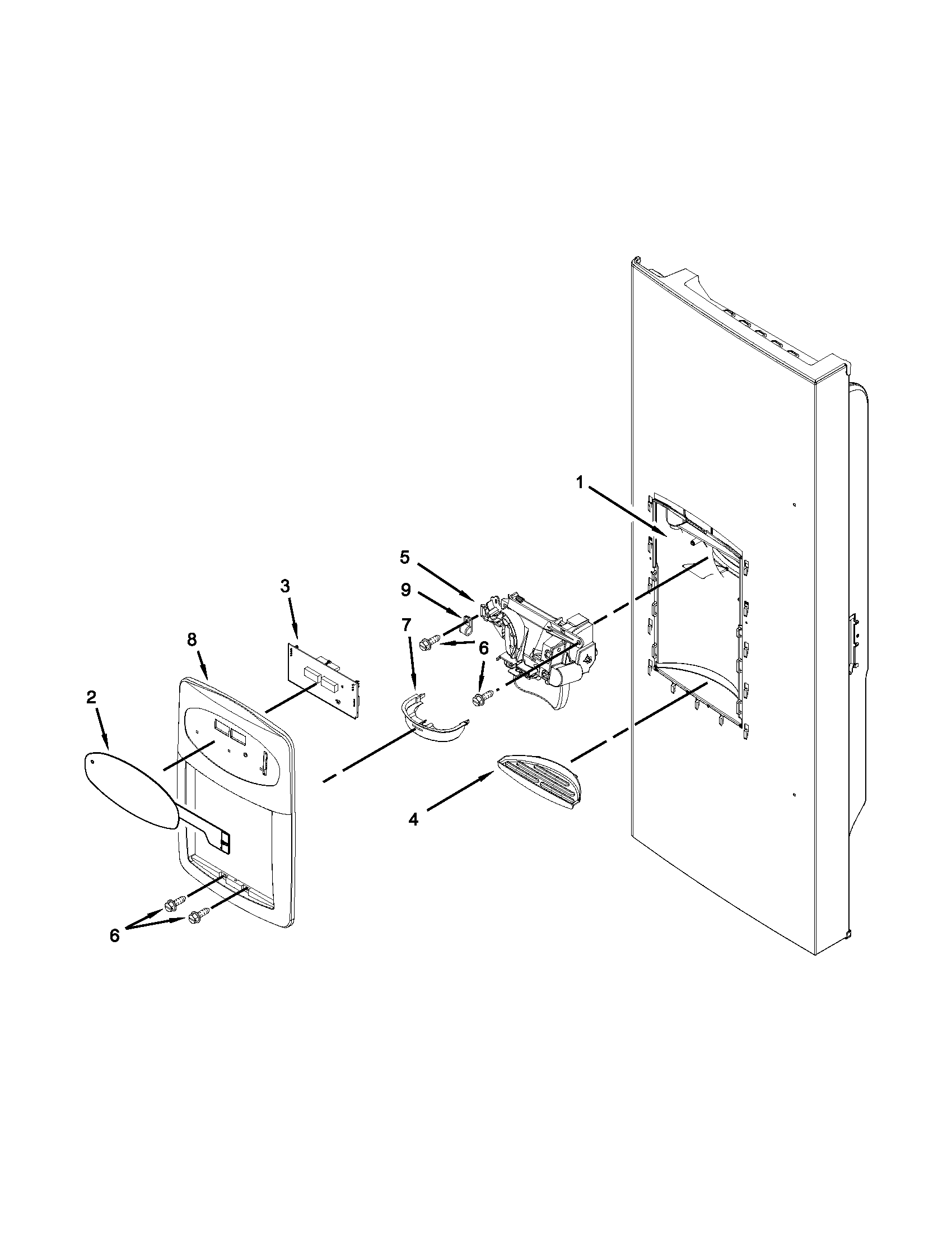 DISPENSER FRONT PARTS