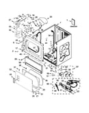 Lower cabinet and front panel parts