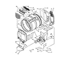 Maytag MLG26PDBXW0 upper and lower bulkhead parts diagram