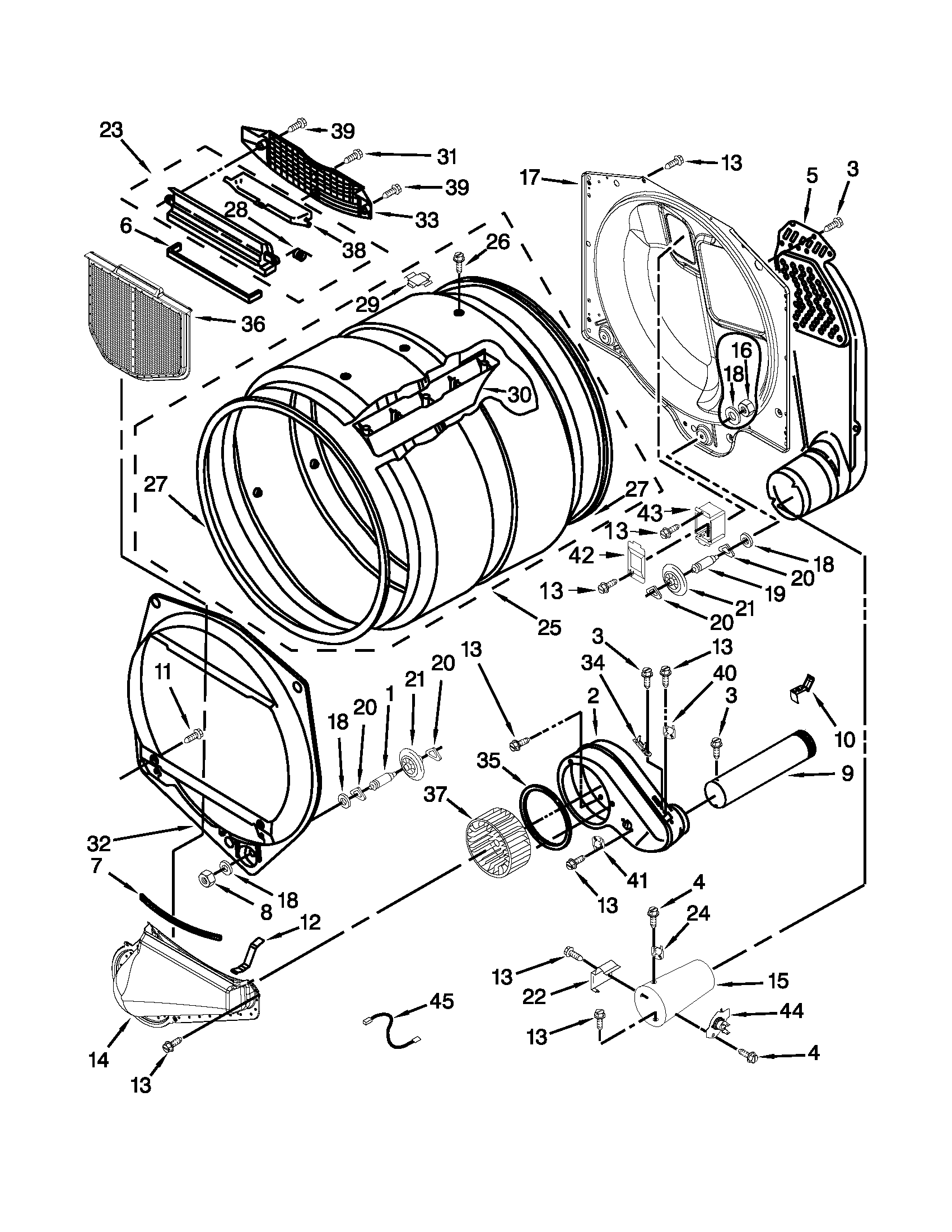 Upper and lower bulkhead parts