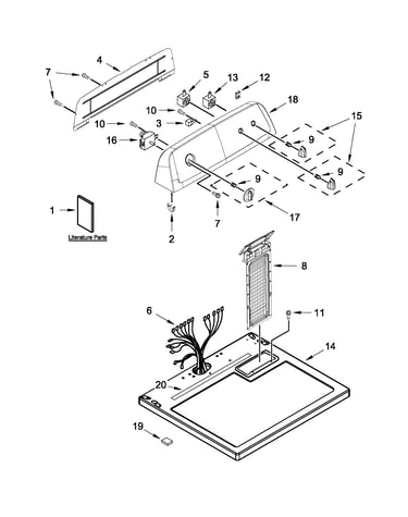 Top and console parts
