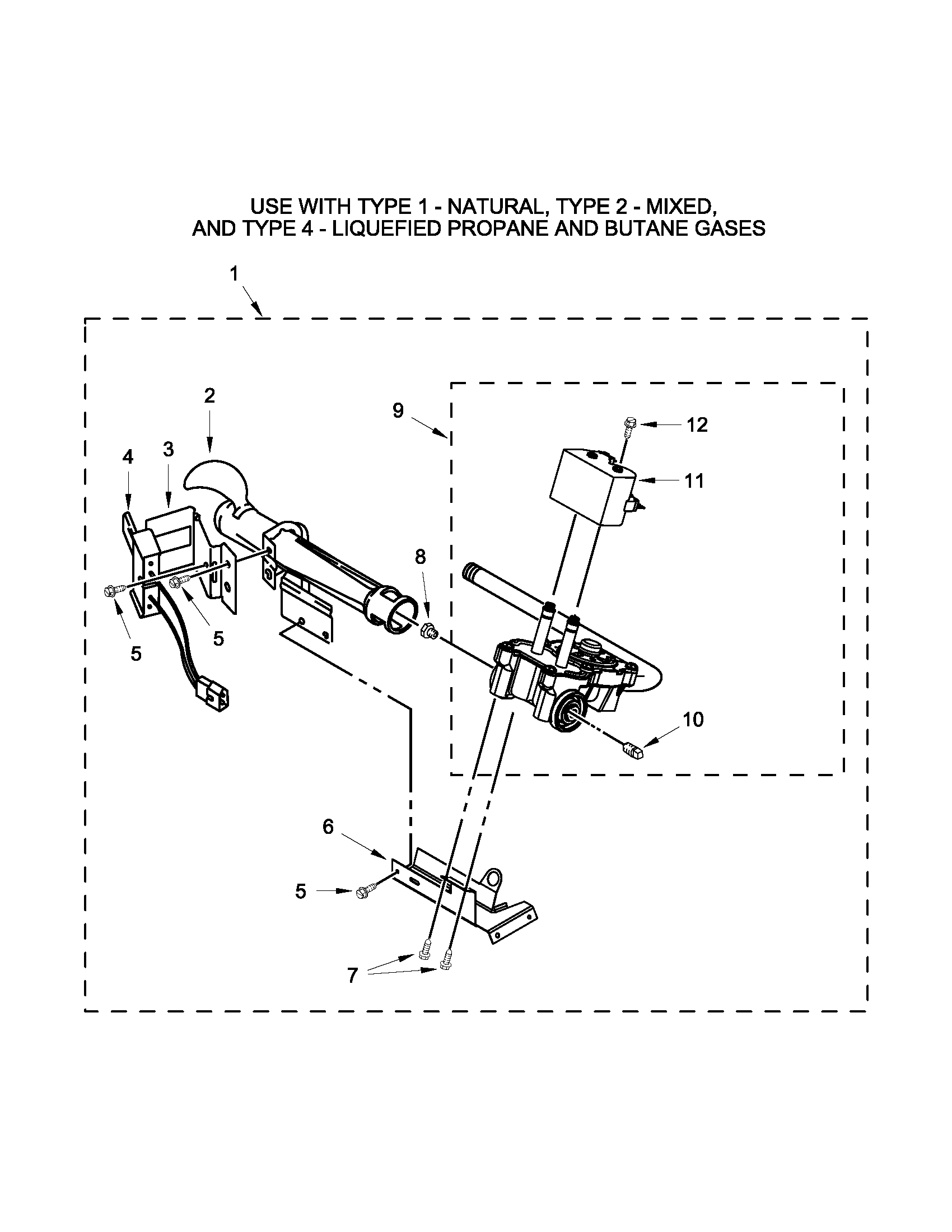 Burner assembly parts