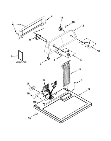 Top and console parts