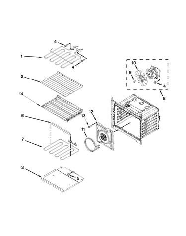 Internal oven parts
