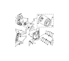 Roper RGD4645EW0 bulkhead parts diagram