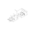 KitchenAid KOCE500ESS01 microwave door parts diagram