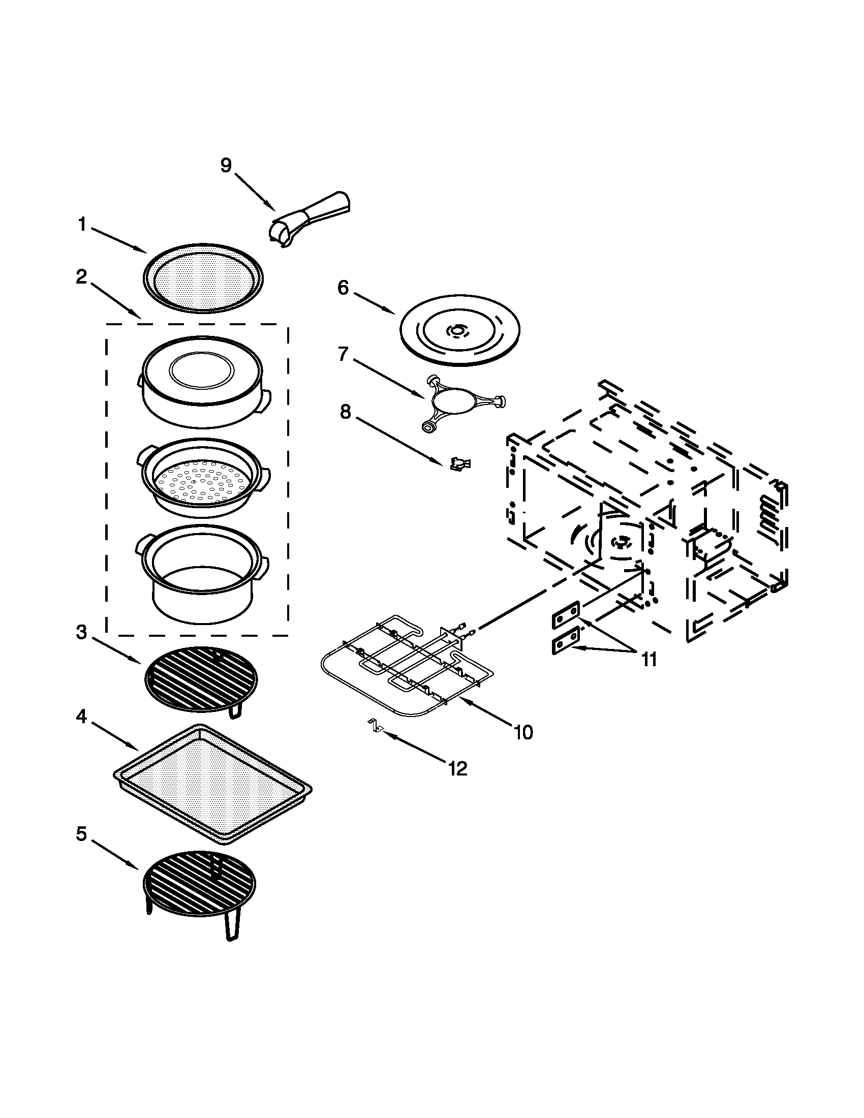 INTERNAL MICROWAVE PARTS