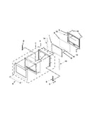 Upper oven door parts