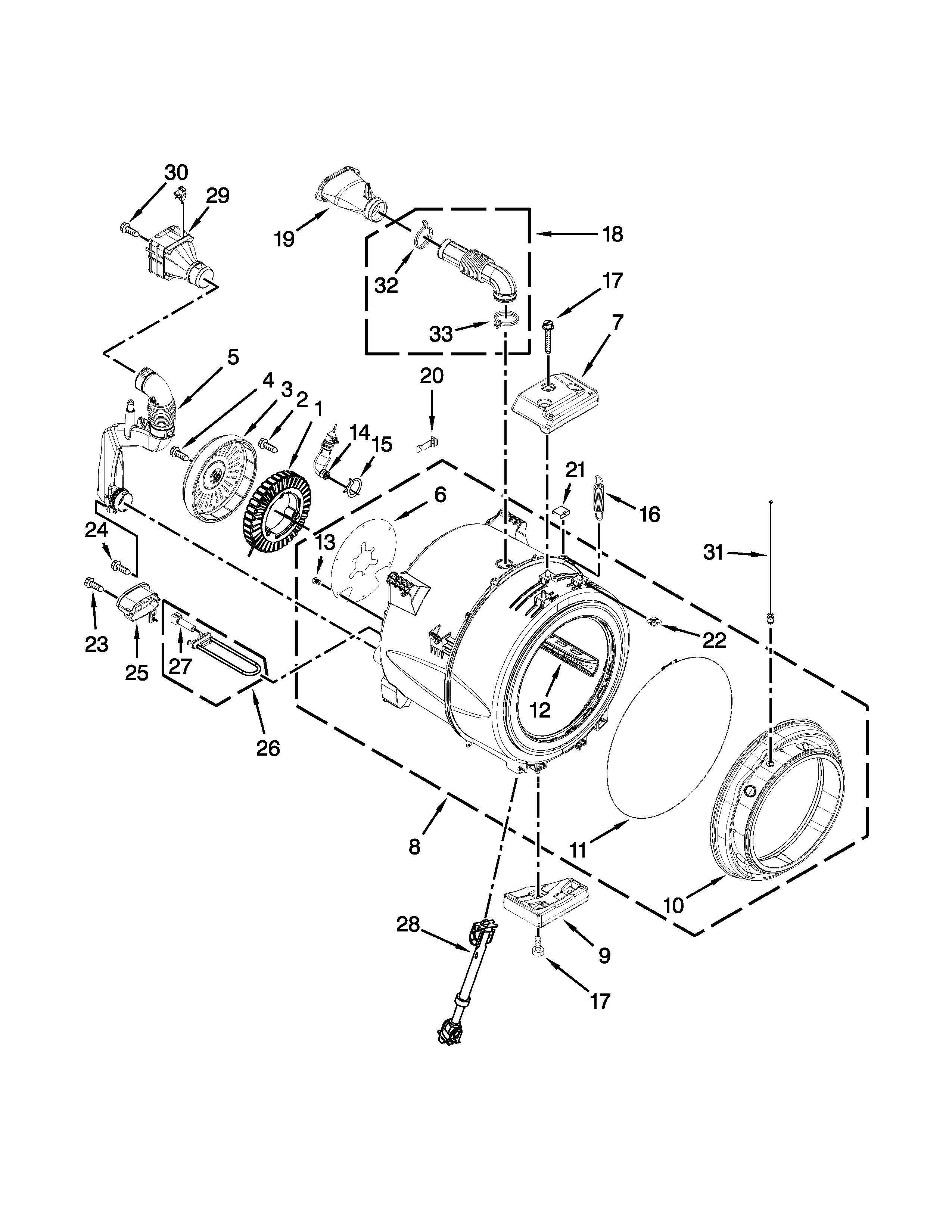 TUB AND BASKET PARTS