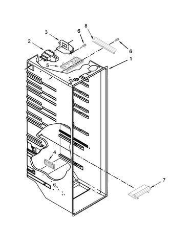 Refrigerator liner parts