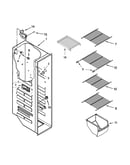 Freezer liner parts