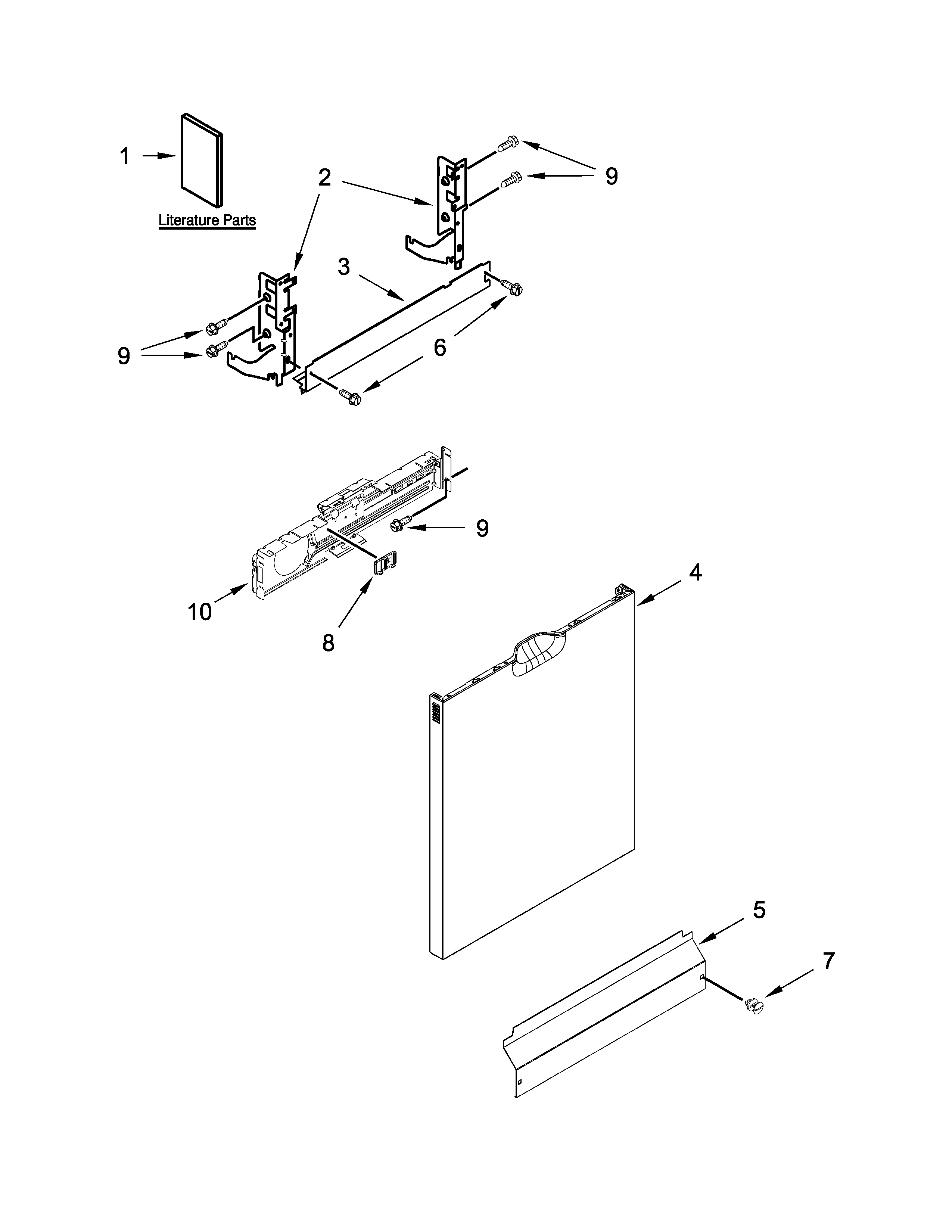 Door and panel parts