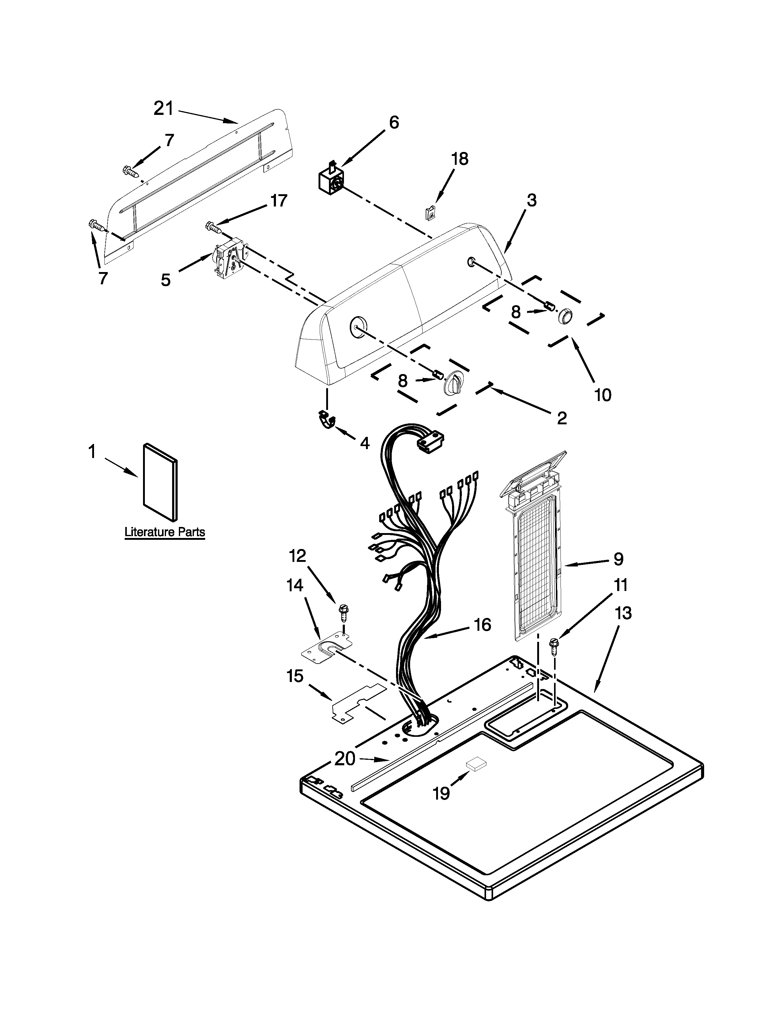 TOP AND CONSOLE PARTS