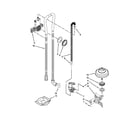 KitchenAid KDFE104DBL1 fill, drain and overfill parts diagram