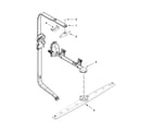 KitchenAid KDTE104DWH1 upper wash and rinse parts diagram