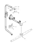 Upper wash and rinse parts
