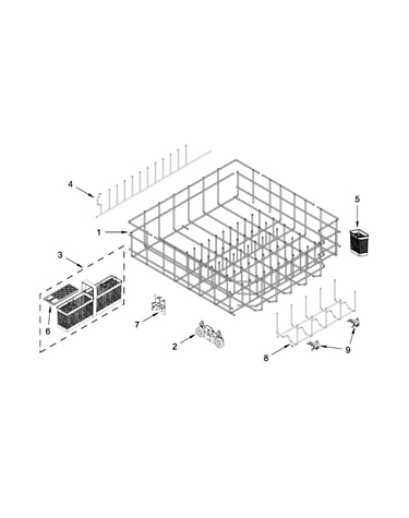 Lower rack parts