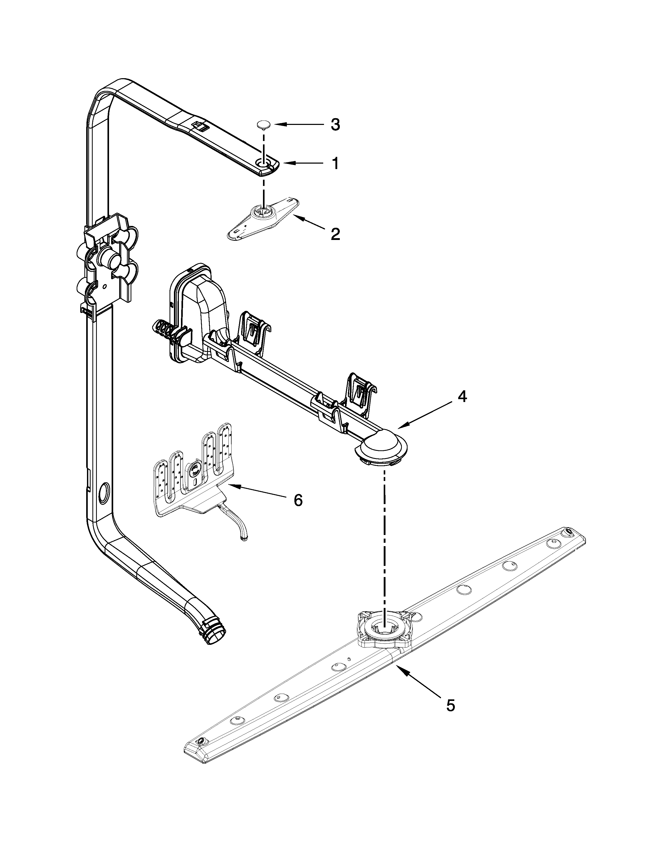 UPPER WASH AND RINSE PARTS