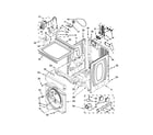Maytag MLE20PDCYW0 dryer cabinet parts diagram