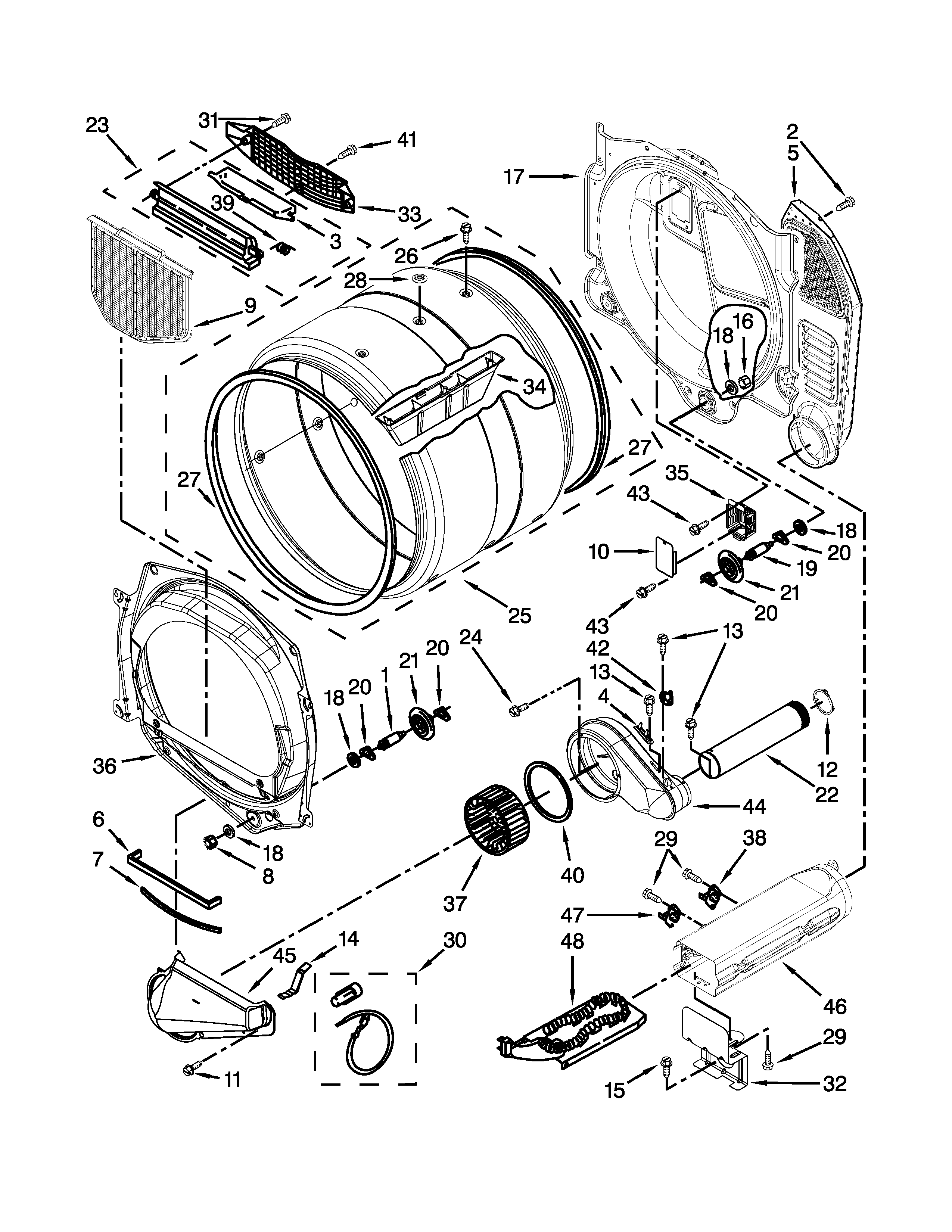Bulkhead and blower parts