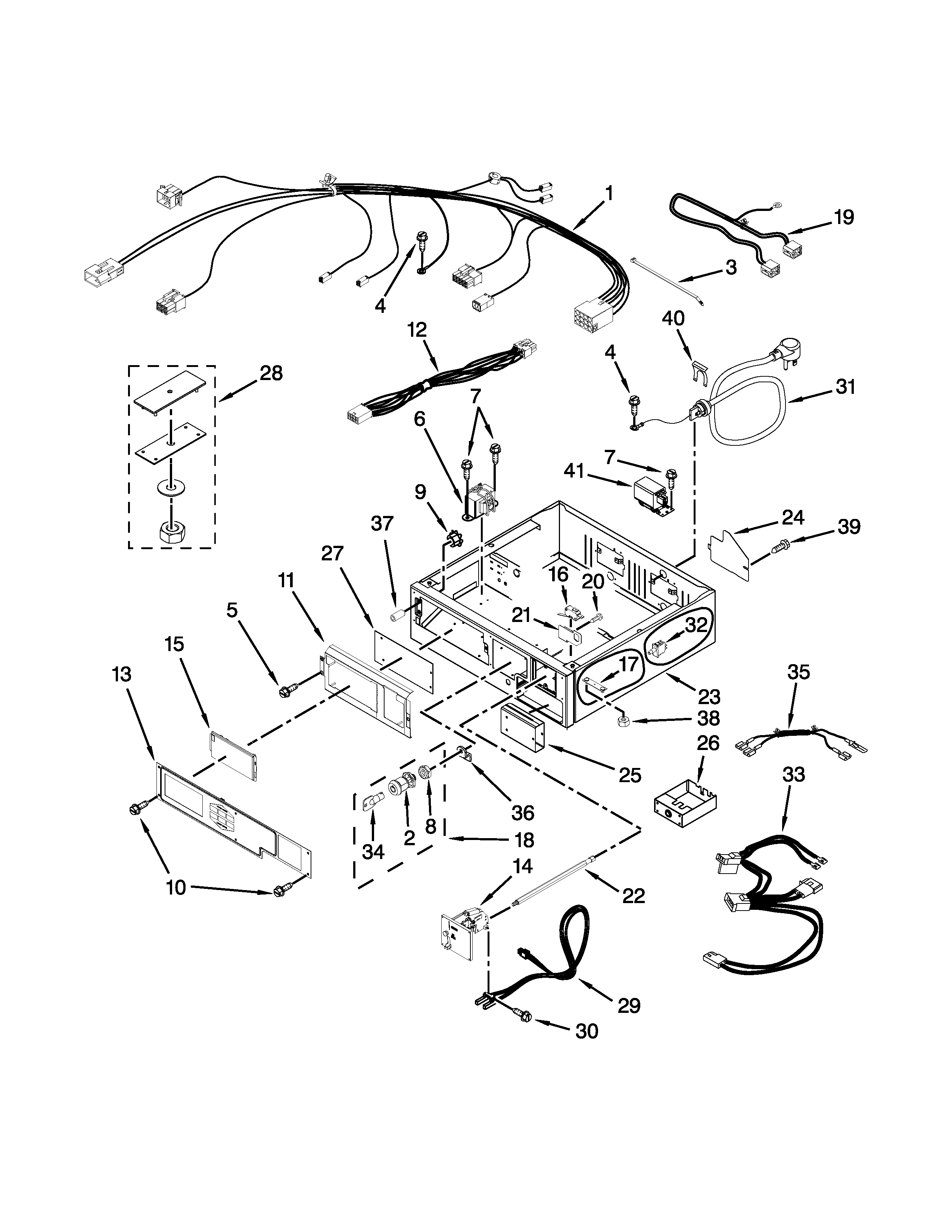 CONTROL PANEL AND SEPARATOR PARTS