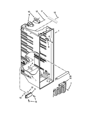 Refrigerator liner parts