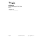 Whirlpool WRF560SMYW00 cover sheet diagram