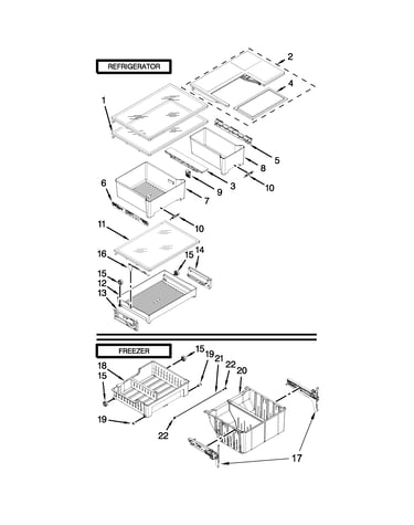 Shelf parts