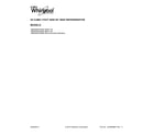 Whirlpool WRS325FNAM00 cover sheet diagram