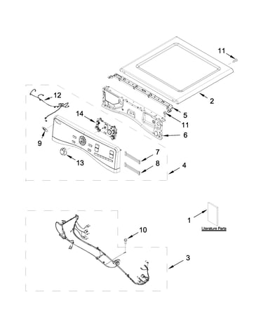 Top and console parts