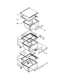 Refrigerator shelf parts
