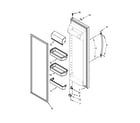 Whirlpool WRS3L5FNDM00 refrigerator door parts diagram