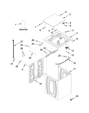Top and cabinet parts