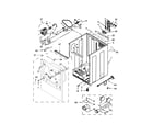 Whirlpool YWED8000DW1 cabinet parts diagram