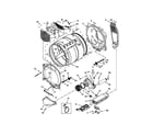 Whirlpool YWED8000DW1 bulkhead parts diagram