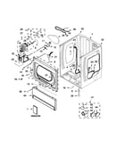 Lower cabinet and front panel parts