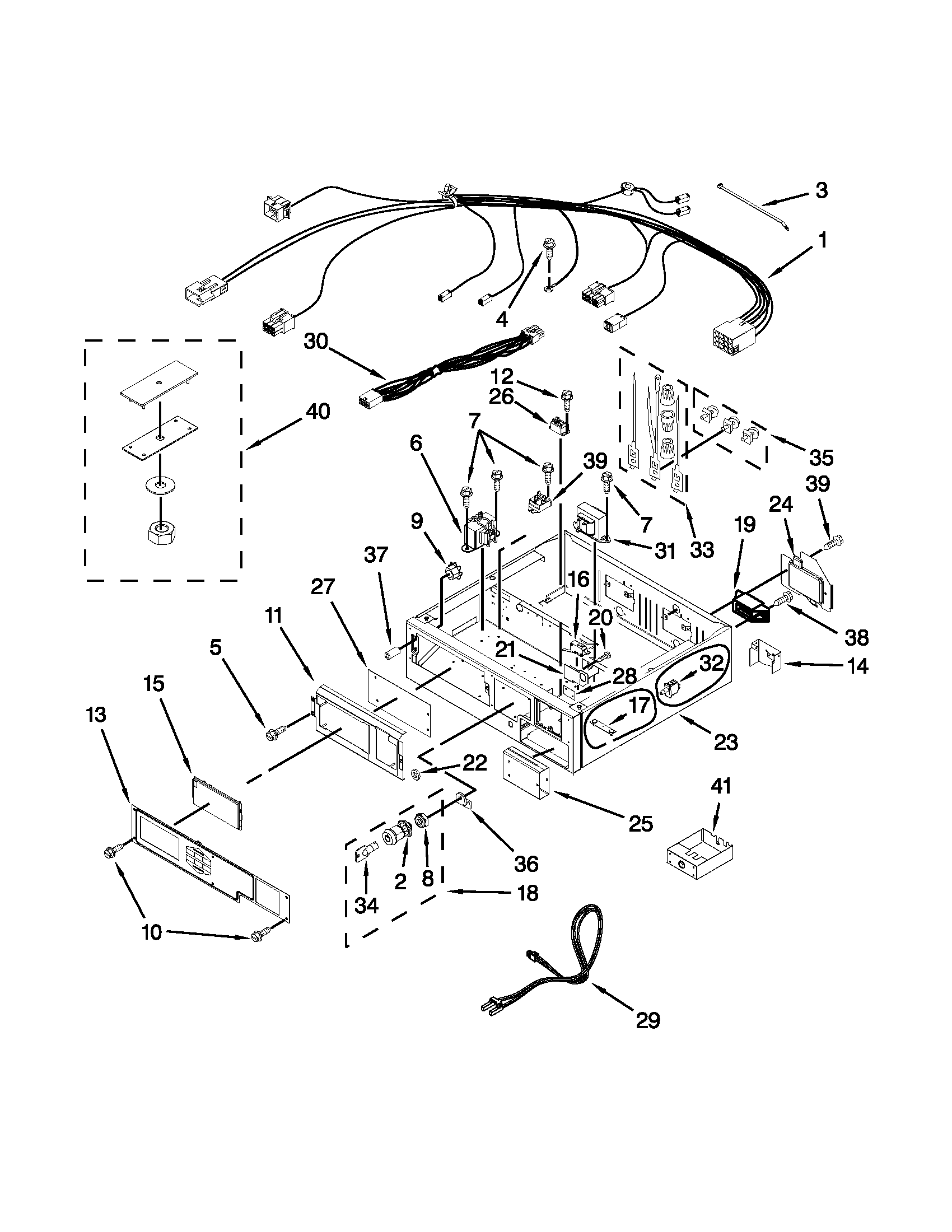 CONTROL PANEL AND SEPARATOR PARTS