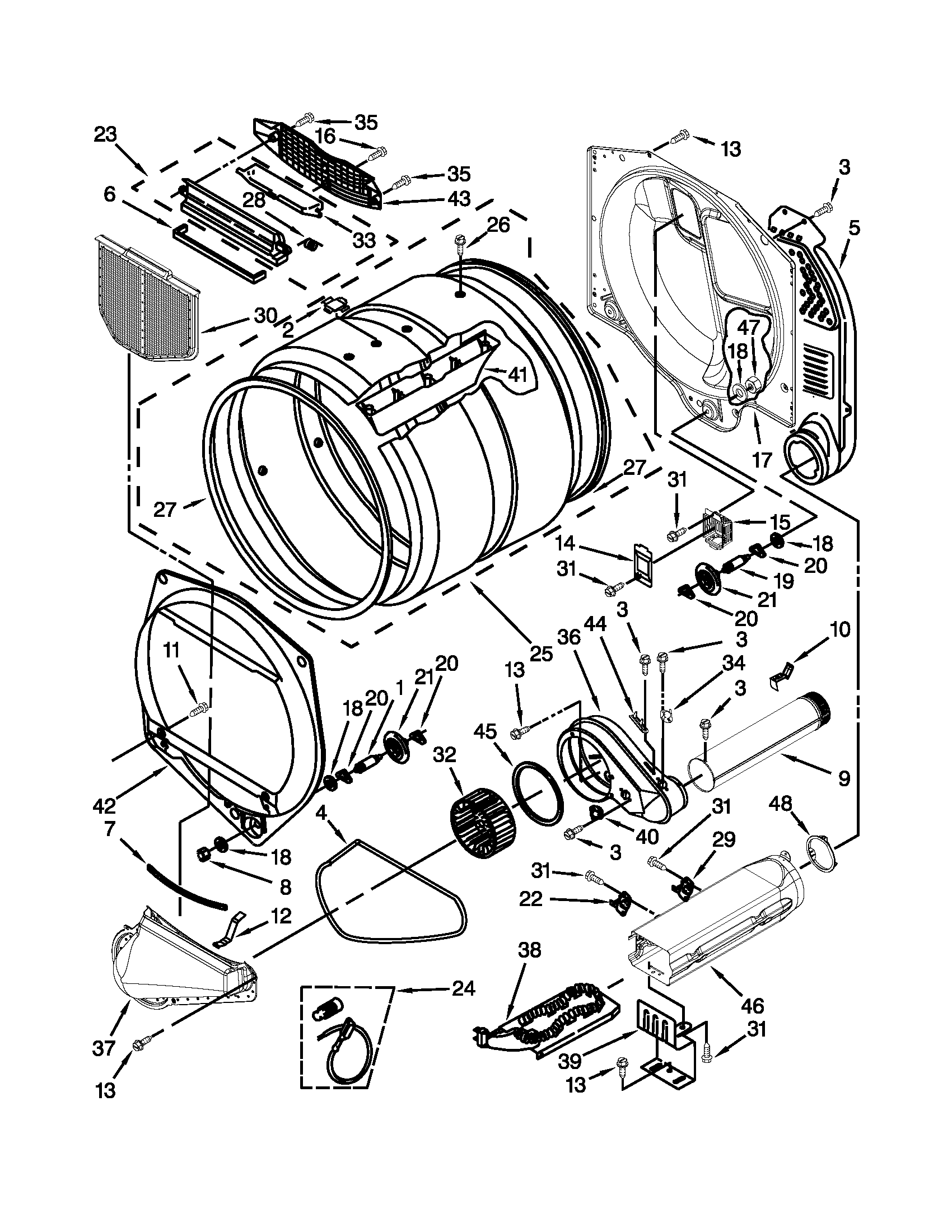 UPPER AND LOWER BULKHEAD PARTS