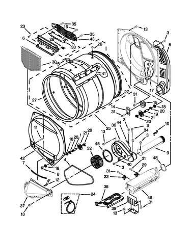 Upper and lower bulkhead parts
