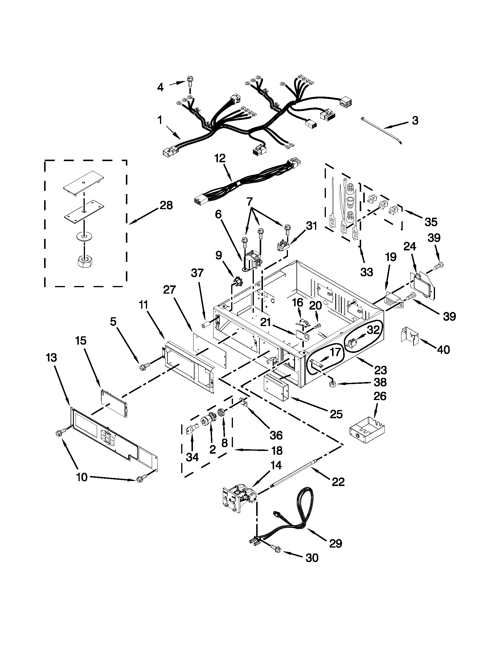 CONTROL PANEL AND SEPARATOR PARTS