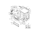 Maytag MLE27PDBZW0 upper cabinet and front panel parts diagram