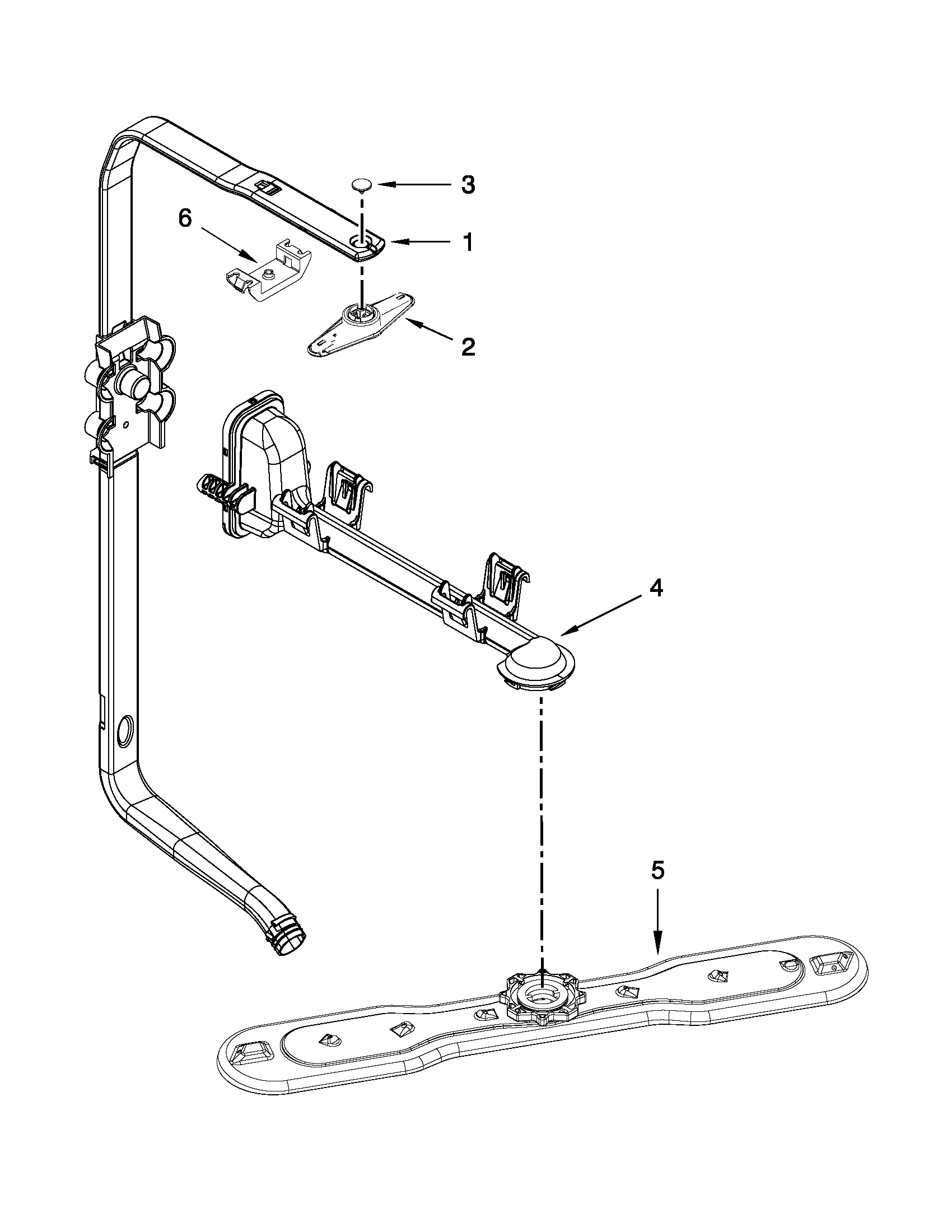 UPPER WASH AND RINSE PARTS