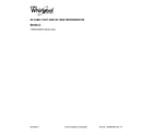 Whirlpool 5WRS25FDBF00 cover sheet diagram