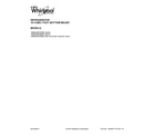 Whirlpool WRB329DFBM00 cover sheet diagram